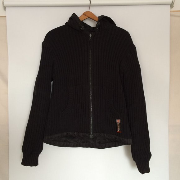 Harley-Davidson Womens Reversible Hooded Jacket Large Black Nylon Full Zip 2006 - Picture 5 of 16